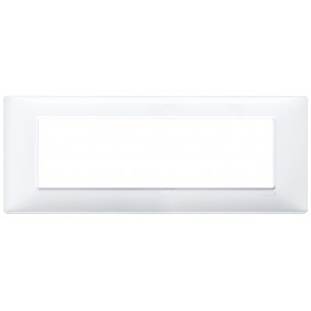 Vimar Plana plaque 7 modules couleur blanc...