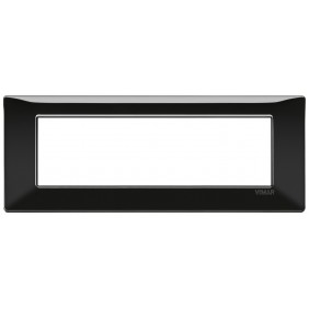 Vimar Plana plaque 7 modules couleur noir 14657.05