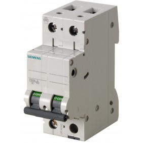 Siemens magnetotérmico 1+N 2 módulos 6A 4,5KA...