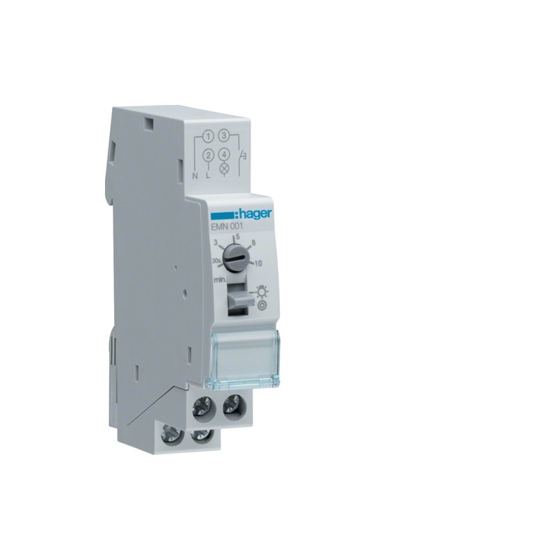 Timer hager the light scale is 1 na 16A 1 module EMN001