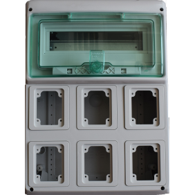 Tableau industriel Schneider 12 modules pour 6 prises encastrées 10366