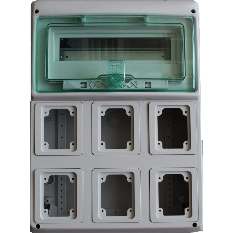 Tableau industriel Schneider 12 modules pour 6 prises encastrées 10366