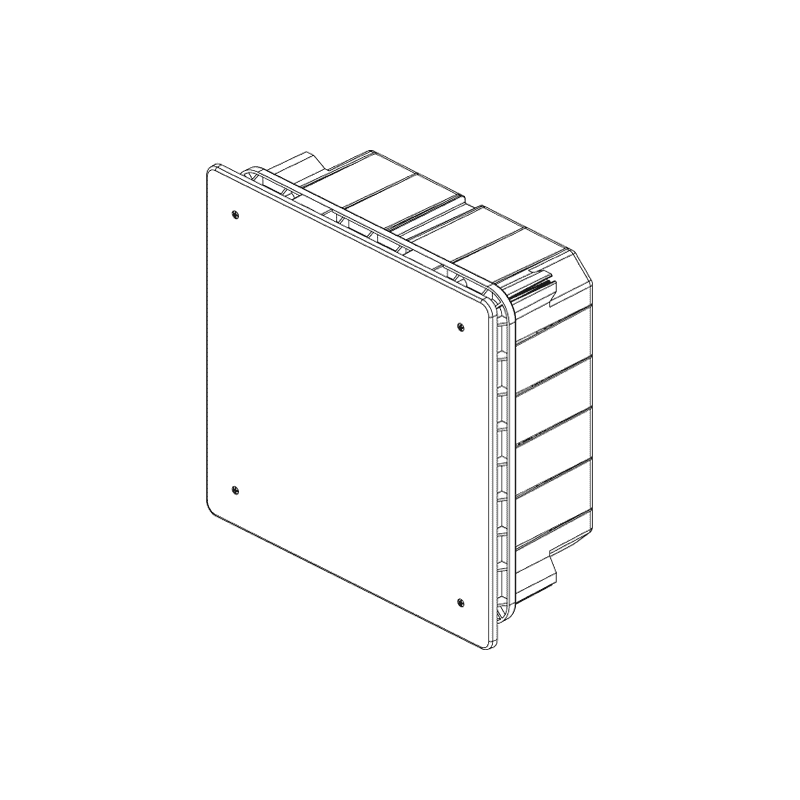 Flushmounted junction box Vimar white cover V70207