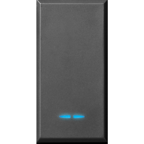 Inverter Ave Tekla black color 1P 16AX illuminated 445004