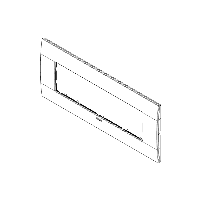 Plate Vimar Arke Classic 7 Modules titanium matt 19657.04