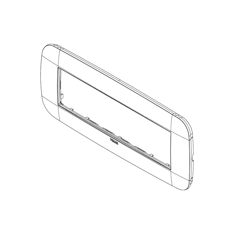 Plate Vimar Arke Round 7 Modules Reflex ice 19687.66
