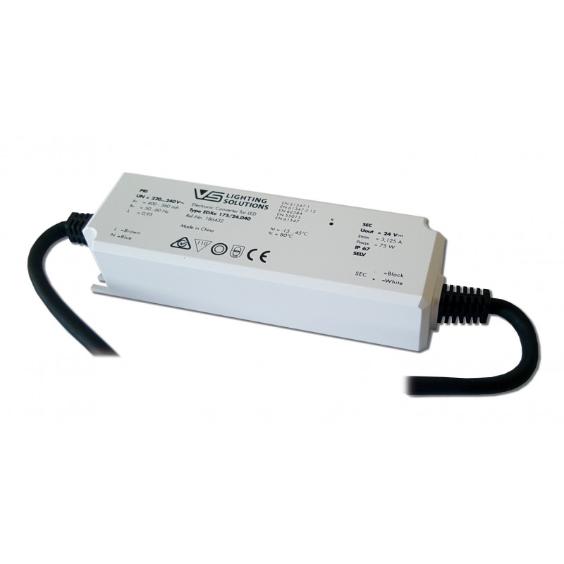 Alimentatore Nobile per LED 75W 24Vdc IP67 5783