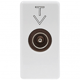 Sistema de paso de 5 dB de la toma de TV Gewiss...