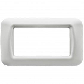 Gewiss System Abdeckrahmen 4 Module Wolkenweiß...