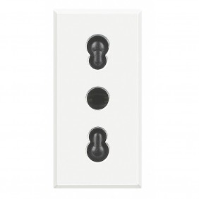 Bticino Axolute Bivalent Socket White HD4180