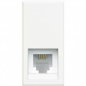 Bticino Axolute Telefonsteckdose Weiß HD4258C11N