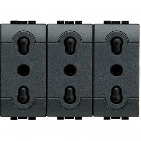 Bticino Livinglight presa triplex L4180/3