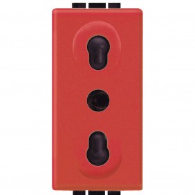Bticino Livinglight two-way red socket L4180R