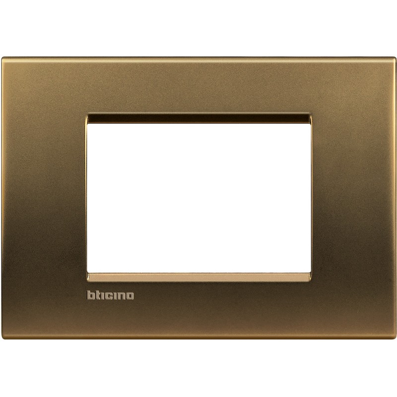 SANDASDON Placca Quadra 4M Titanio Compatibile Con Con Bticino Living