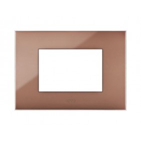 La placa Ave YOUNG44 color Havana 3 módulos...