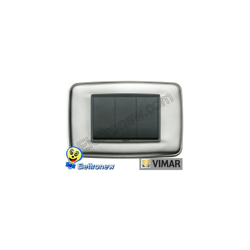 VIMAR EIKON ABDECKRAHMEN ROUND 3 MODULE 20683.82
