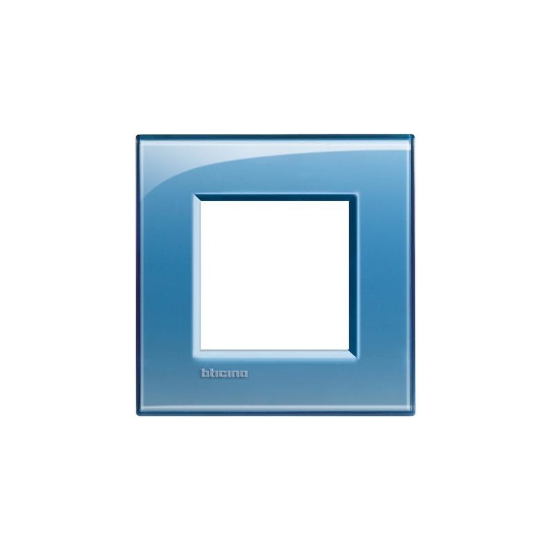 Bticino Espelho Simples Para 2 Módulos Living Light Castanho