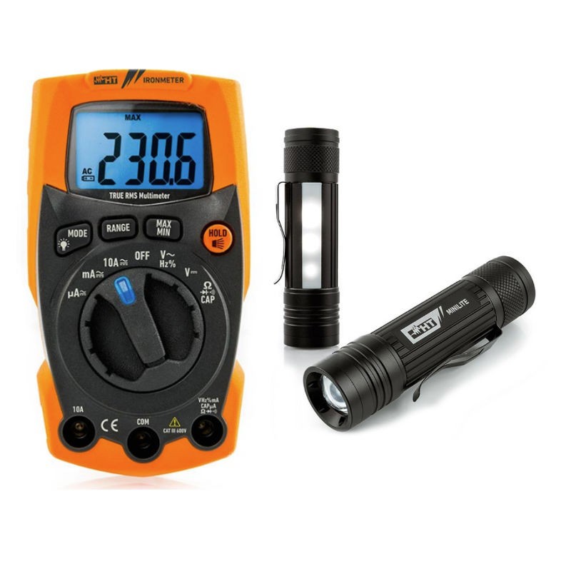 Kit HT Multimetro IRONMETER + HT Pila MINILITE HA000761