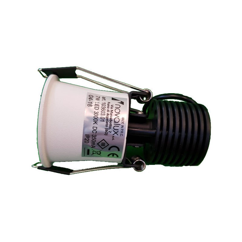 Faro ad Incasso Novalux LED 7W 3000K fascio 36° Bianco 103603.01