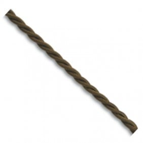 Fanton braided silk cable 3G0,75 colour Brown 93866