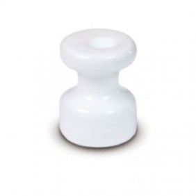 Isolateur céramique Fanton diamètre 19mm Blanc 84031