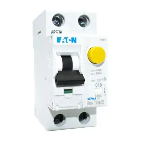 Magnetotermico Differenziale Eaton MD1N10 10A 1P+N 30MA AC 6K 177798
