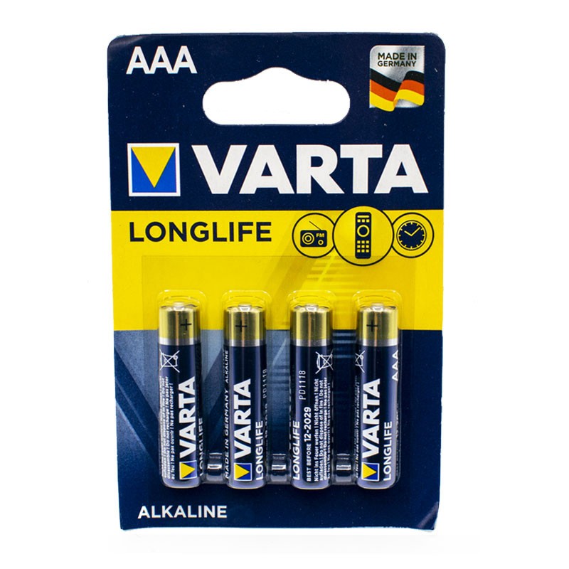 Pile alcaline Varta AAA 1,5V LR03 04103