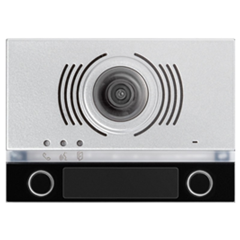 Frontalino Urmet Alpha per modulo audio/video con 2 tasti Nero 1168/142