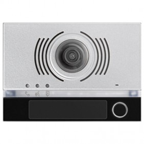 Lunette Urmet Alpha pour l'audio/vidéo module avec bouton Noir 1168/141