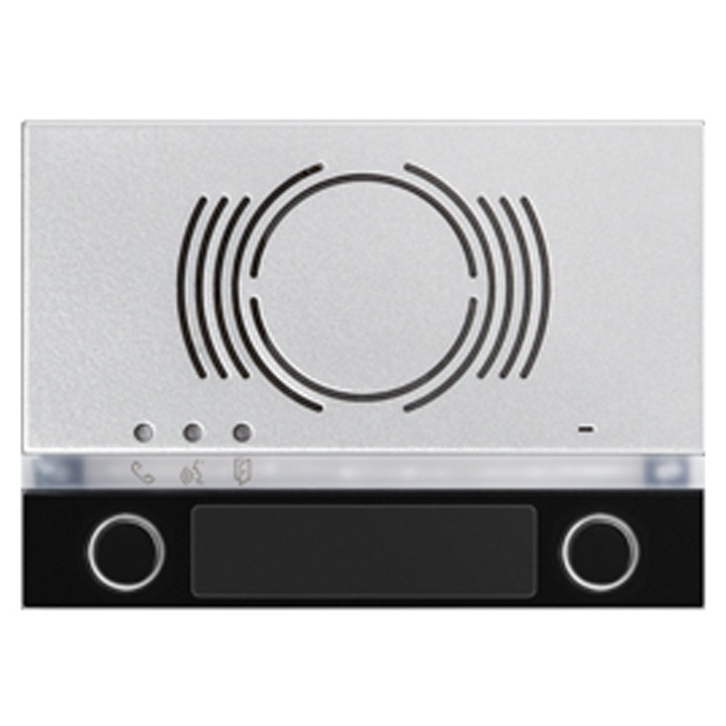 Frontalino Urmet Alpha per posto esterno audio con 2 tasti Nero 1168/132