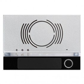 Frontalino Urmet Alpha per posto esterno audio con tasto Nero 1168/131