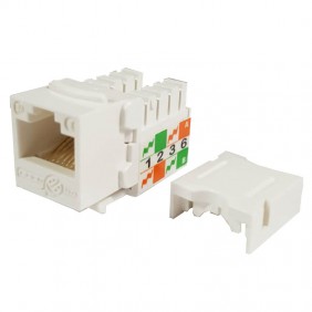 Sortie de l'Élément RJ45 U/UTP cat.5E, Blanc 50101