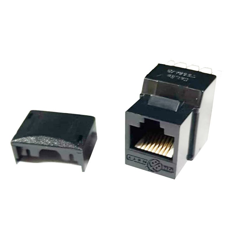 Presa Item RJ45 U/UTP 8/8 cat.6 non schermata Nera 60101