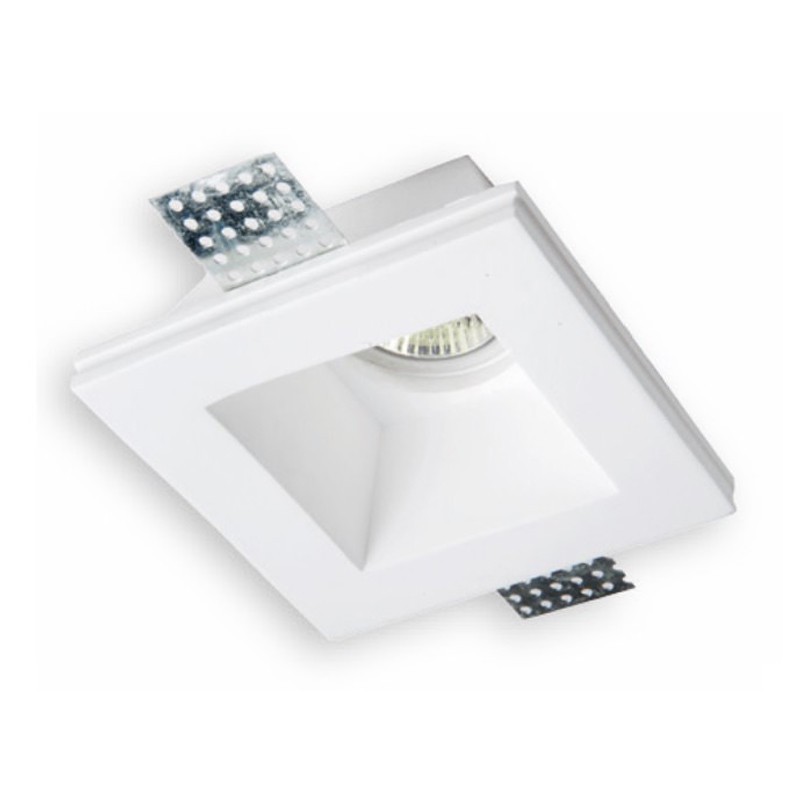 Ledco High Square Plaster Spotlight White GE1020