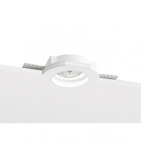 Spot encastré Nobile rond plâtre IP20 Blanc 9107