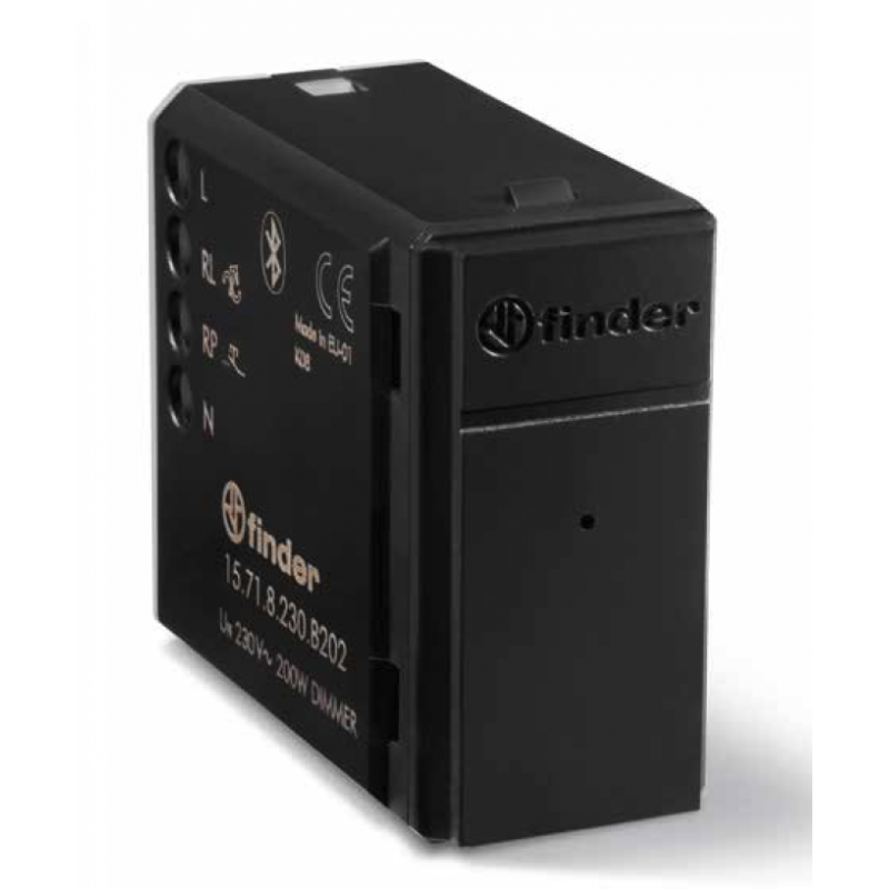 Regulador de luminosidad empotrado YESLY 200W Bluetooth Negro 15718230B202