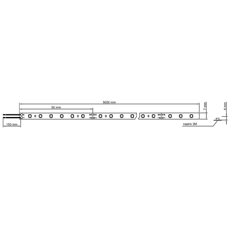 Strip Strip Led Ledco 80W 24V 3000K IP68 5 meters SL125LBC68