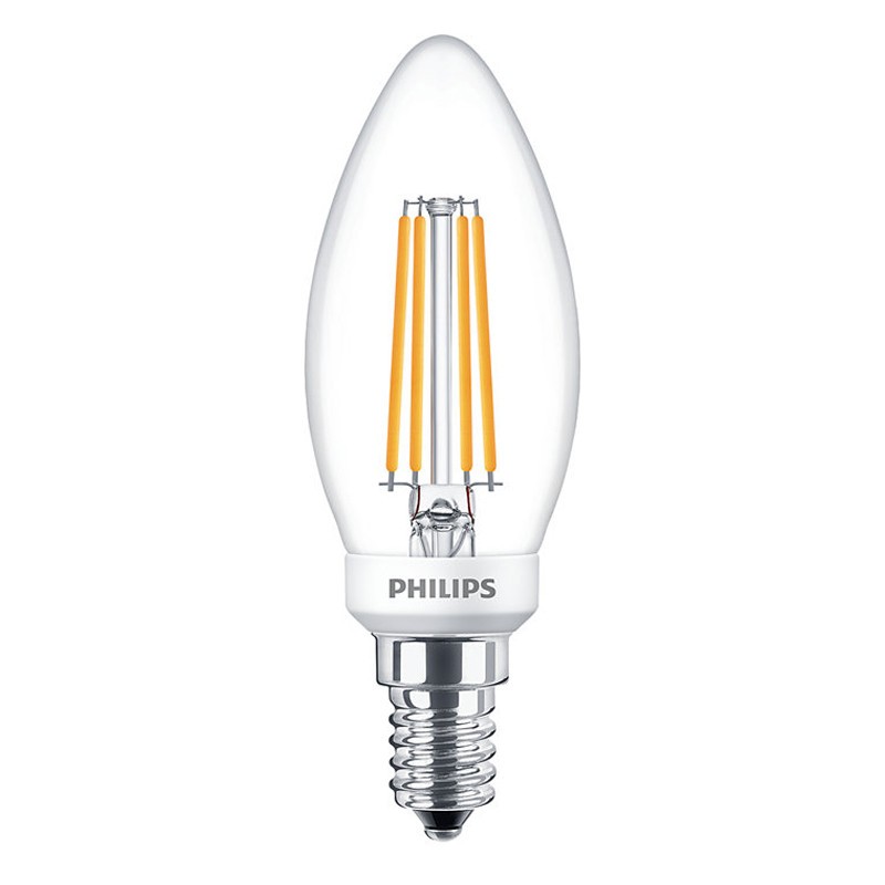 Lampadina Oliva Led Philips 5W attacco E14 2700K PHILEDCAN40E14D