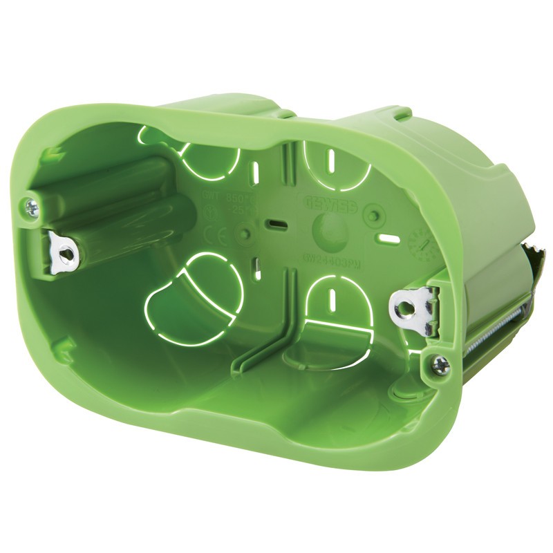 Boîte rectangulaire pour les murs de lumière Gewiss 3 modules GW24403PM