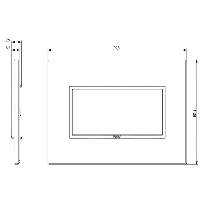 Placca 4 moduli Vimar Eikon EVO Bianca Totale 21654.17