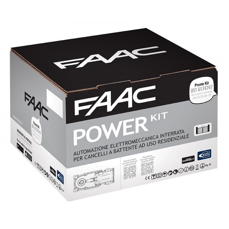 Kit FAAC motore interrato con anta 2m escluso cassette 106746445