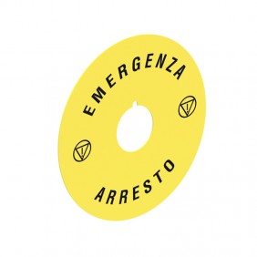 Disco di emergenza per pulsanti a fungo Lovato Platinum LPXAU112