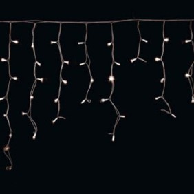 Wimex ICICLE Rideau de Noël à 192 LED en quinconce avec flash blanc froid 4501921X