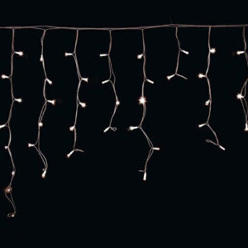 Wimex ICICLE 192 LED Christmas Staggered Curtain with Cool White Flash 4501921X