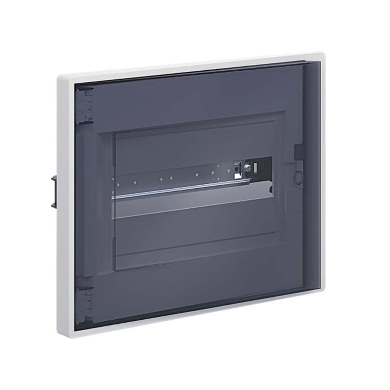 Bocchiotti Cuadro de distribución empotrado 12 módulos Puerta ahumada IP40 B04954