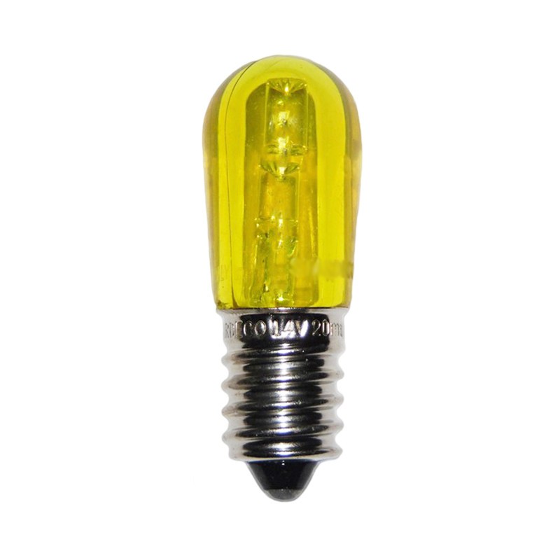 Lampadina luminaria LED Wimex 3LED attacco E14 12V Gialla 4500932