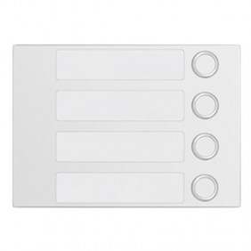 Bedienteil Urmet Alpha mit 4-Tasten-anruf-Weiß 1168/14W