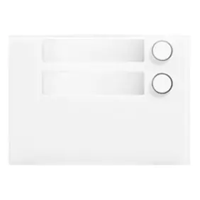 Front plate with 2 Buttons Urmet Alpha color White 1168/12W