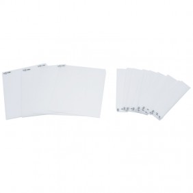 Pack de 10 Cartelini Urmet ALPHA par des touches de Blanc 1168/101