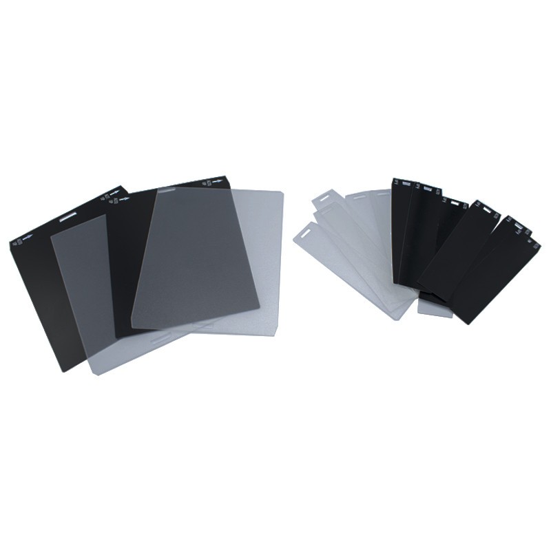 Confezione 10 Cartelini Urmet ALPHA per tasti doppi Nero 1168/102